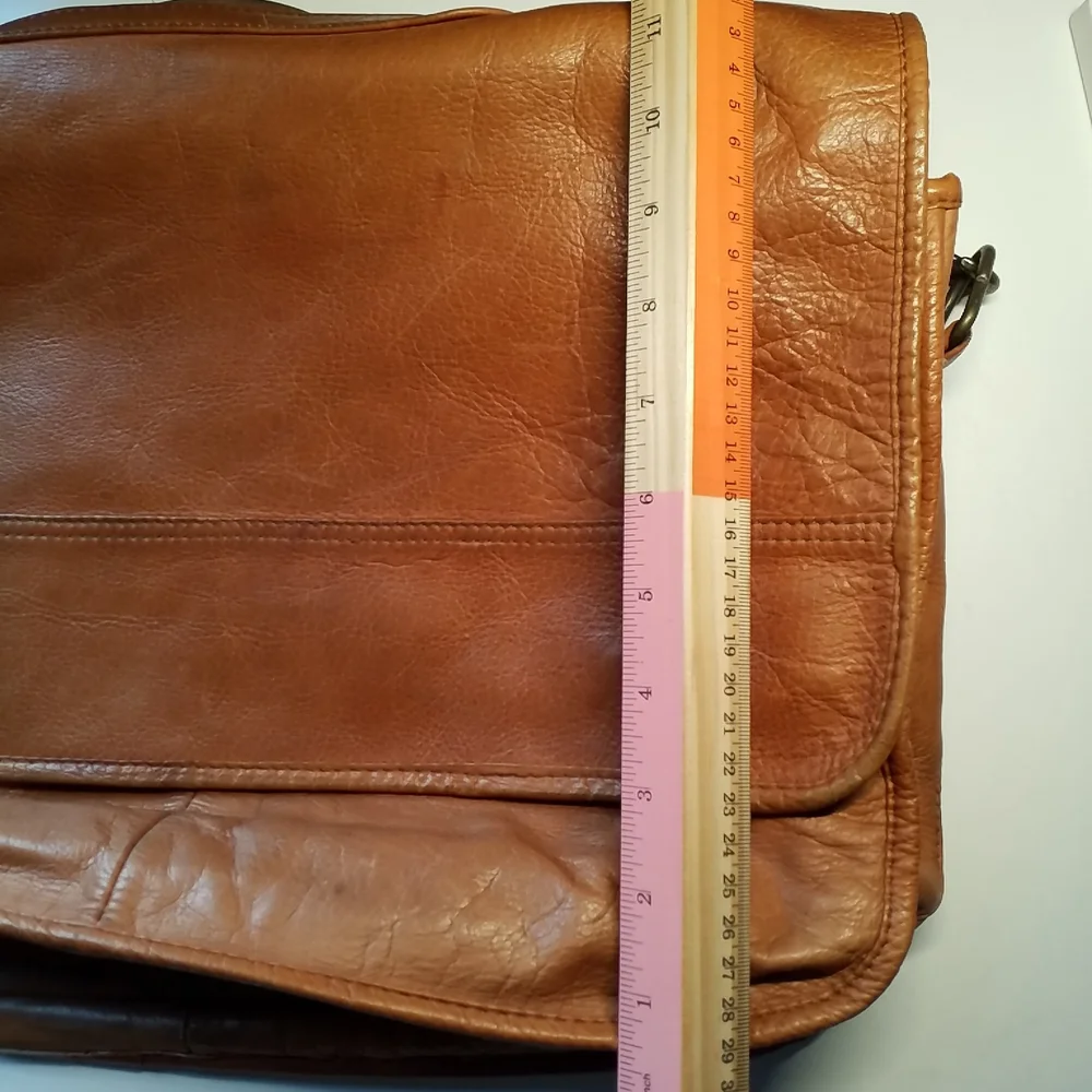 BRIEFCASE VINTAGE LEATHER Distressed Crossbody LAPTOP BAG